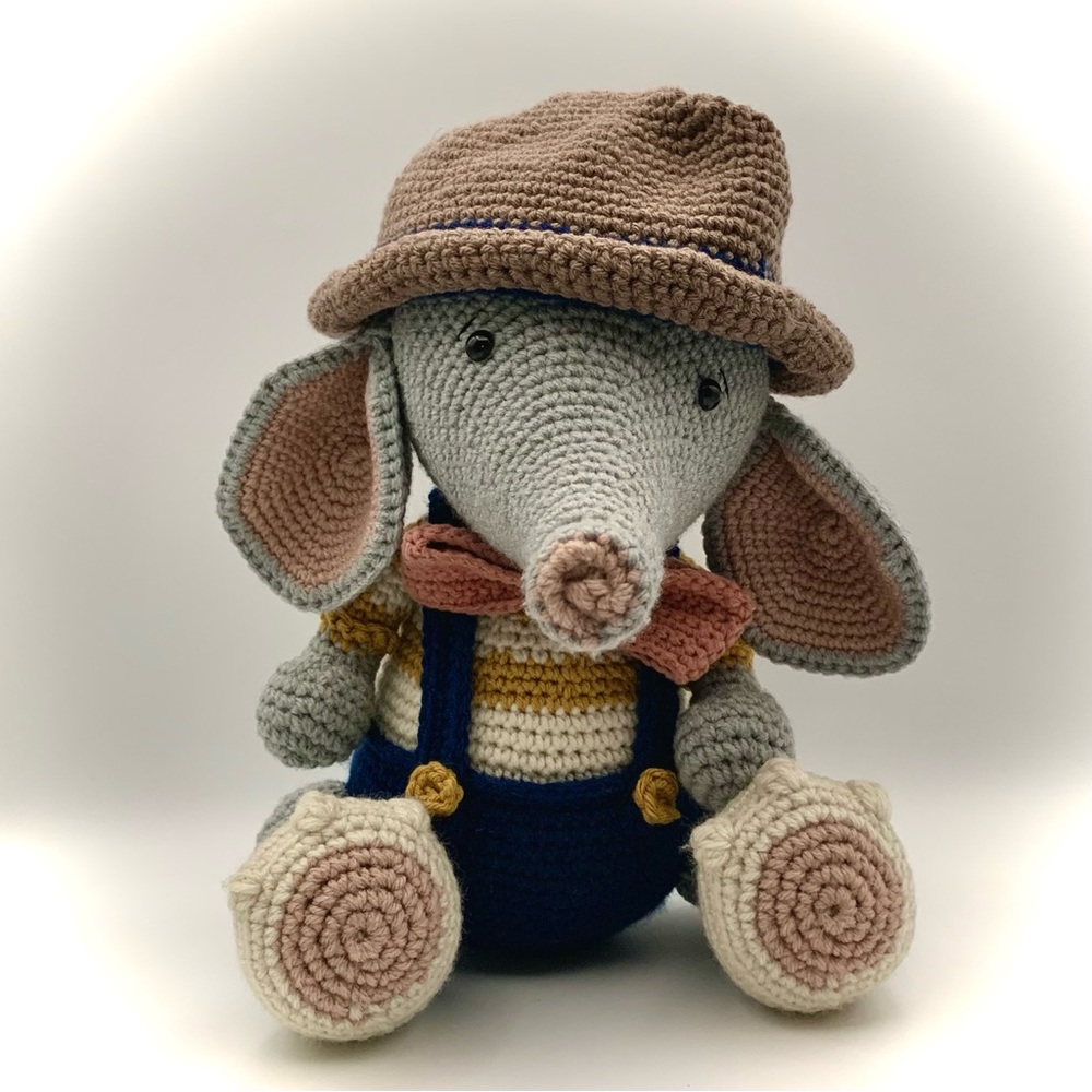 Handmade Toy Crochet Elephant Gift For Child Baby Shower Gift Nursery Decor